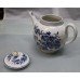 Royal Worcester Dr Wall First Period Blue & White Fence Pattern Teapot