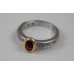 Ruby Yellow Gold Surround Diamond 18ct White Gold Ring