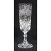 Set of 6 English Cut Glass Grapevine Champagne Flutes