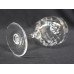 Set of 6 English Small Cut Glass Wine Glasses c.1950