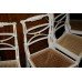 Set of 5 Painted Cream French Cane Chairs