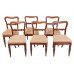 Set of Six William IV Mahogany Dining Chairs