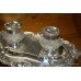 Ornate Silver Plated & Cut Glass Inkwell