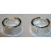 Fine Pair of Sterling Silver Tiffany & Co 1837 Wide Hoop Earrings