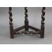 Small Carved Oak Antique Corner Table