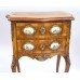 Small French Walnut Serpentine Commode with Sevres Plaques c.1880