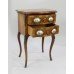 Small French Walnut Serpentine Commode with Sevres Plaques c.1880