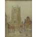 St Omer 1918 Watercolour by George Salway Nicol (1878-1930)