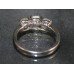 Fine Three Stone Diamond 18ct White Gold Ring