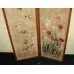 Two Fold Embroidery Needlework Screen