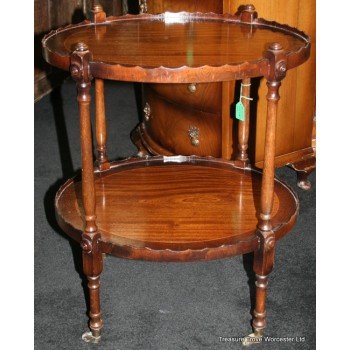 Regency Style Mahogany Two Tier Occasional Table