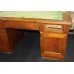 Very Heavy Early 20th c. Large Oak Desk with Roll Top