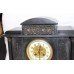 Victorian Black Marble Temple Style Mantle Clock