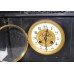 Victorian Black Marble Temple Style Mantle Clock