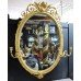 Victorian Oval Gilt Gesso Girandole Mirror