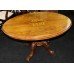 Victorian Oval Inlaid Tilt Top Table