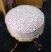 Victorian Three Legged Mahogany Circular Upholstered Piano Stool