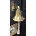 Vintage Polished Brass Wall Mounted Ship's Bell