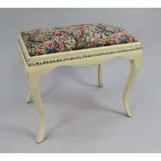 Vintage Cream Painted Dressing Table Stool