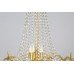 Vintage Gold Plated Framed Crystal Chandelier