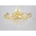 Vintage Gold Plated Framed Crystal Chandelier