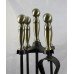 Vintage Metal Iron Four Piece Fire Companion Set