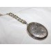 Vintage Engraved Silver Locket on Chain