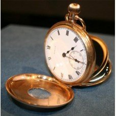 Half Hunter 9ct Gold Pocket Watch