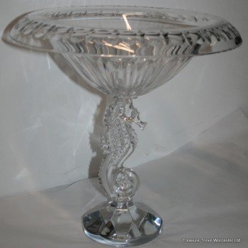 Waterford Crystal Seahorse Pattern Centrepiece Bowl