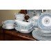 Fine 6 Place Wedgwood Florentine Turquoise Dinner Service 63 Pieces