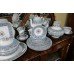 Fine 6 Place Wedgwood Florentine Turquoise Dinner Service 63 Pieces