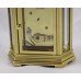 Woodford England Hexagonal Gold Plated Mechanical Carriage Clock