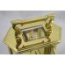 Woodford England Hexagonal Gold Plated Mechanical Carriage Clock